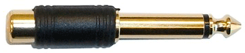 Circuit Test 1/4 Inch Gold Plated Mono Plug to RCA Jack